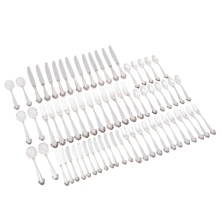 BUCCELLATI, 66tlg. Speisebesteck 'Grand Imperiale', 925 Silber, 20. Jh. 