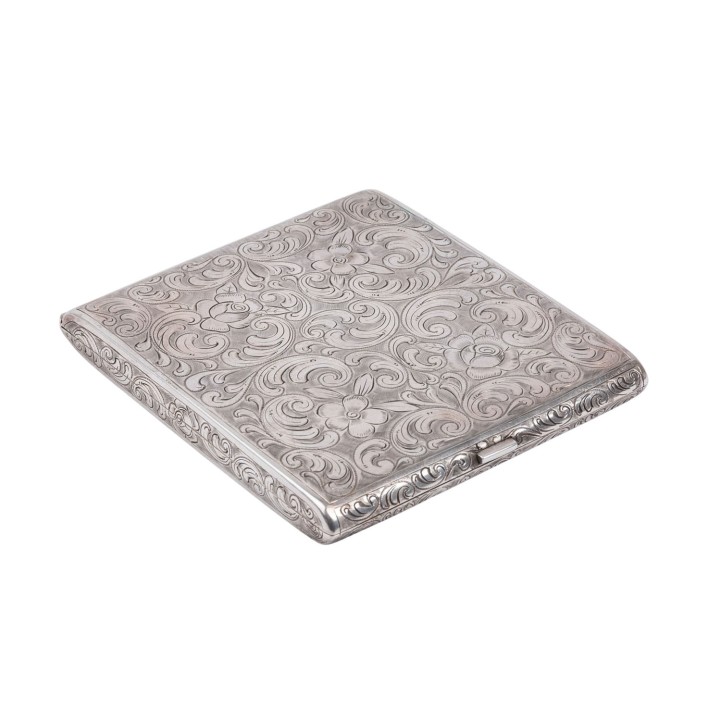 CIGARETTE CASE, 835 silver, 20th century,  
