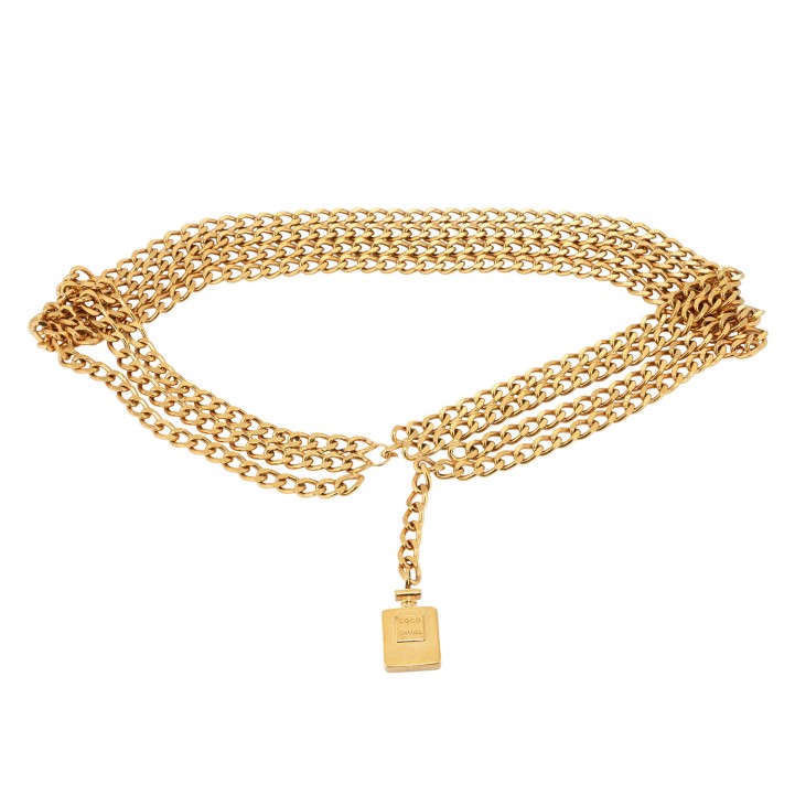 CHANEL VINTAGE Kettengürtel, Koll.: 80er Jahre. 