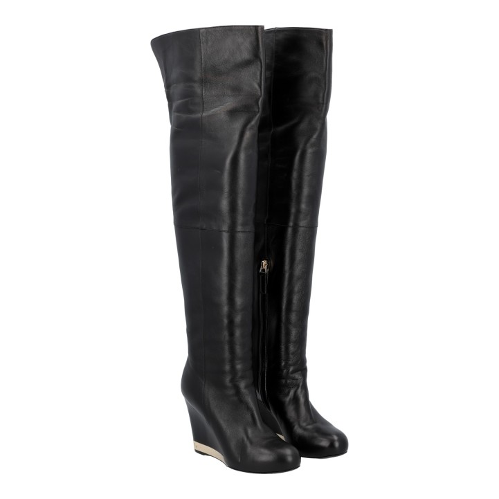 CHANEL Overknee, Gr. 37. 