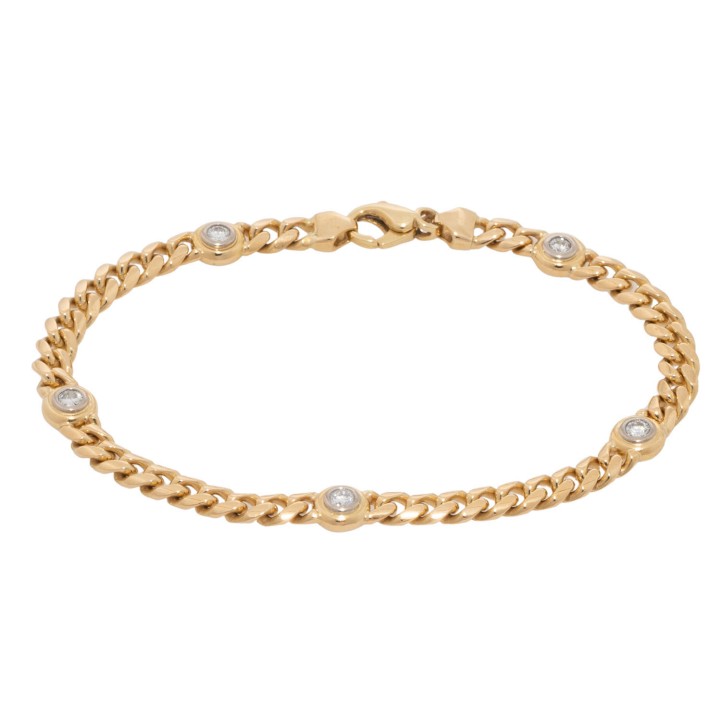 Armband mit 5 Brillanten  
