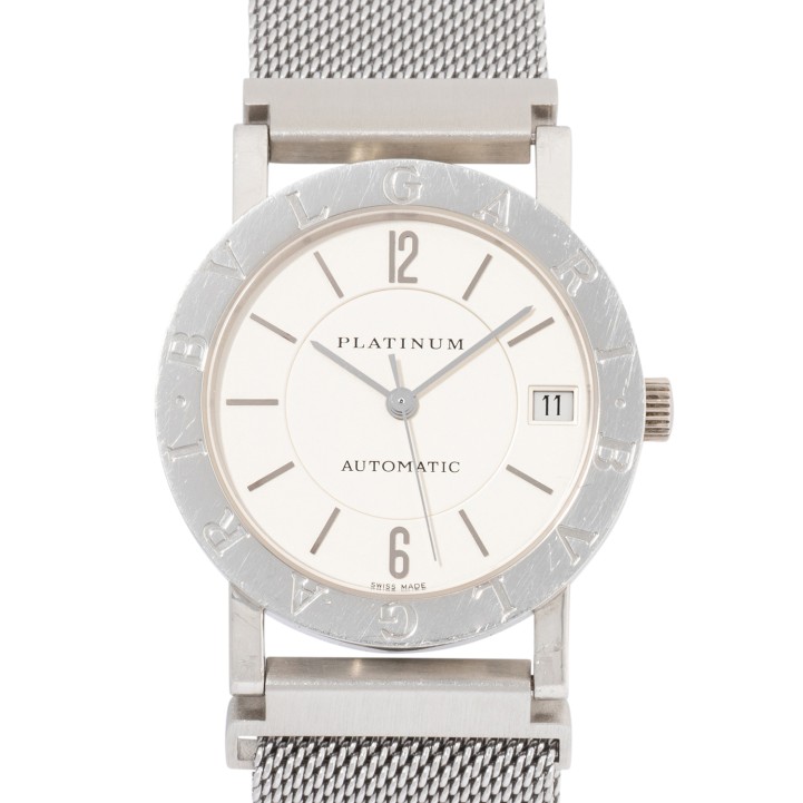 BULGARI Platinum Ref BB33PL Herrenuhr. Ca. Ende 90er Jahre.  