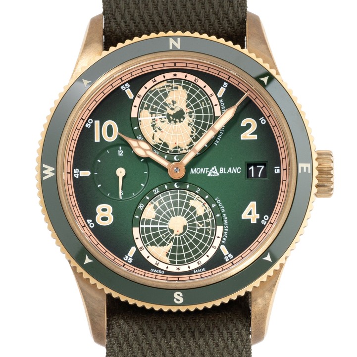 MONTBLANC Geosphere Ref 119909 Limited Edition Herrenuhr von 2020. UNGETRAGEN. Box und Papiere.  
