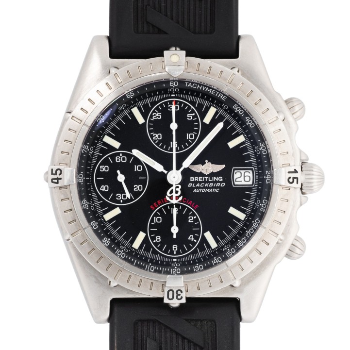 BREITLING Chronomat Blackbird 'Serie Speciale' Ref A13050.1 Herren Chronograph von 1999. Box und Papiere.  