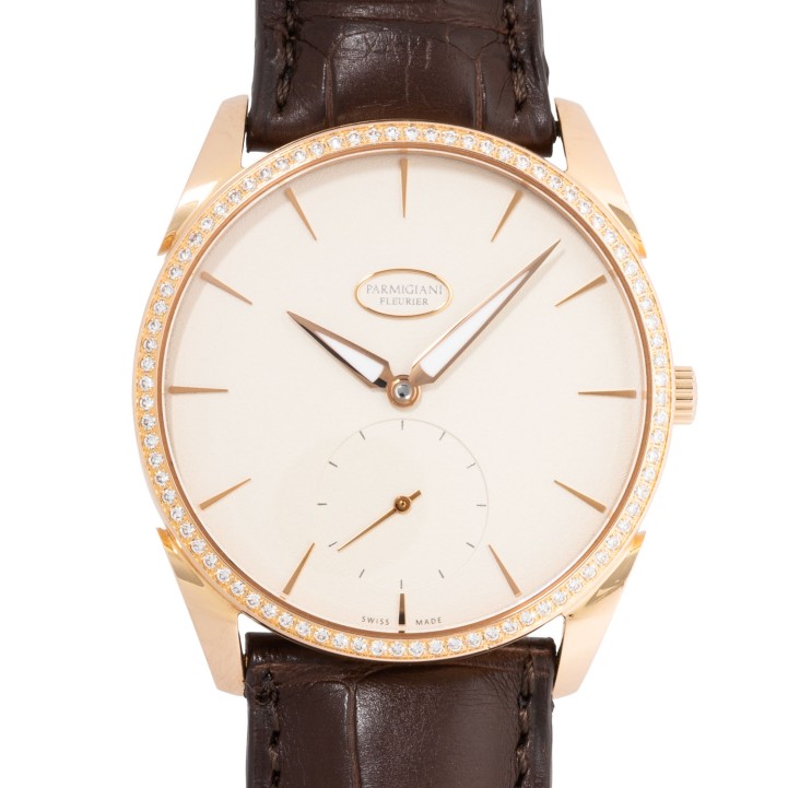 PARMIGIANI FLEURIER Tonda 1950 "Factory Diamonds" hochfeine Damenuhr, Ref. PFC288-1062400-B10002. Aus 2015. 