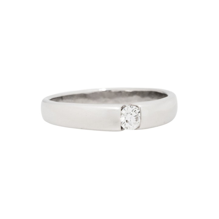 CHRIST Solitärring mit Brillant von ca. 0,2 ct, 