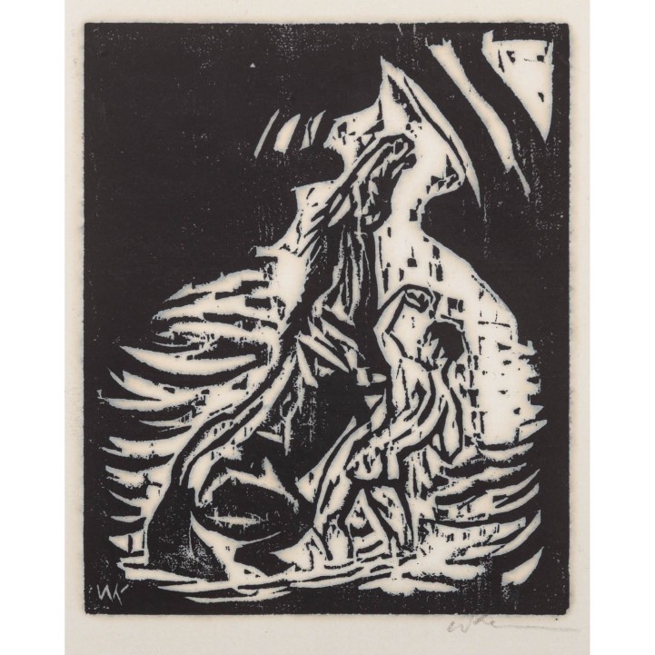 KLEM, WALTHER (1883-1957) 'Steigendes Pferd' 1917 