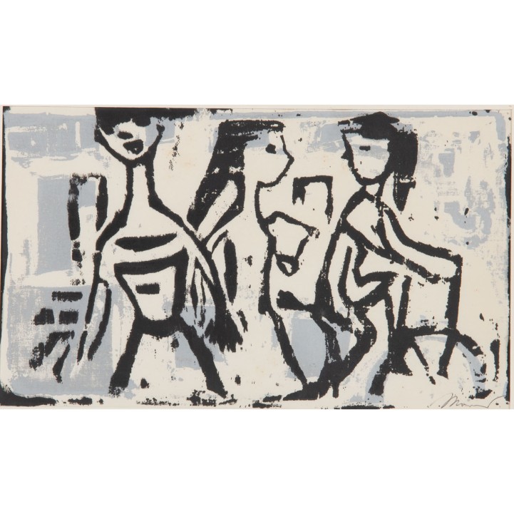 SCHULTZ, MARES (1920-2013), "Figurengruppe", 