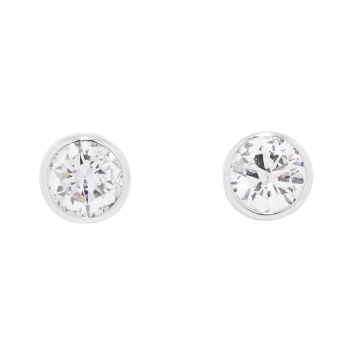 Paar Ohrstecker mit 2 Brillanten  