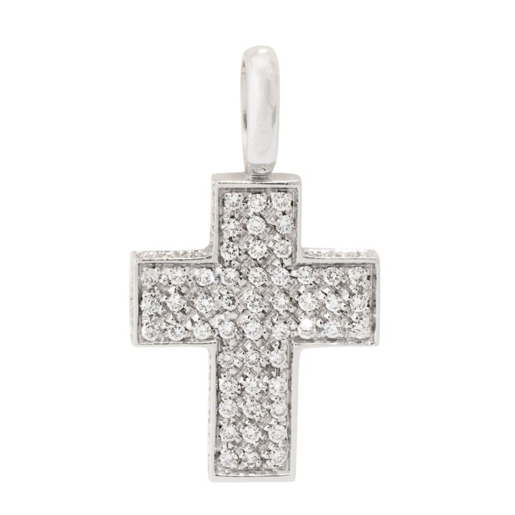 Anhänger 'Kreuz' mit 101 Brillanten 