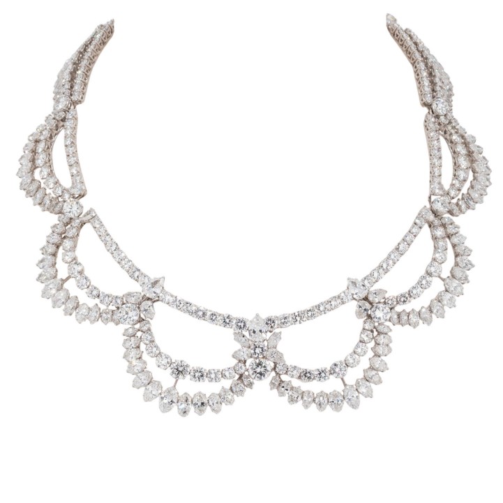 Prächtiges Diamantcollier,  