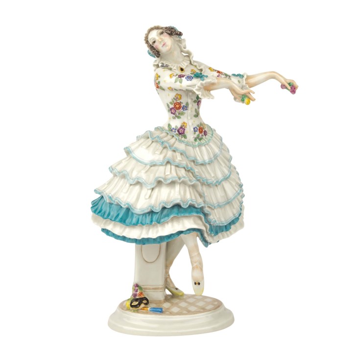 MEISSEN Tänzerin aus dem russischen Ballett 'Chiarina', 20. Jh. 1. Wahl. 