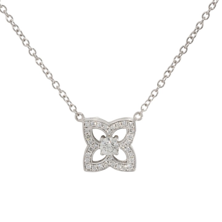 Anhänger mit 33 Brillanten von zus. 0,41 ct,  