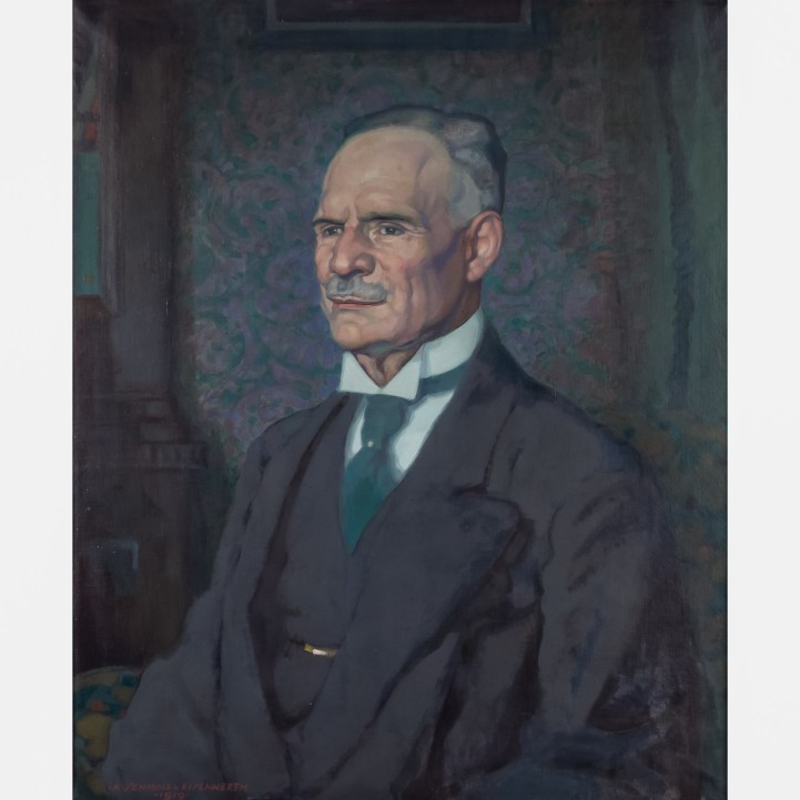 SCHMOLL VON EISENWERTH, KARL (1879-1948), "Portrait des Gustav Weber, Calw", 1919, 