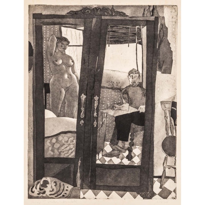 KRESSEL, DIETER (1925-2015), "Maler + Modell", 