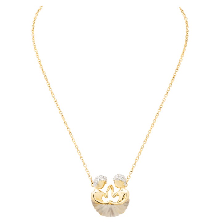 Außergewöhnliche Kette mit Sternzeichenanhänger 'Zwilling', 