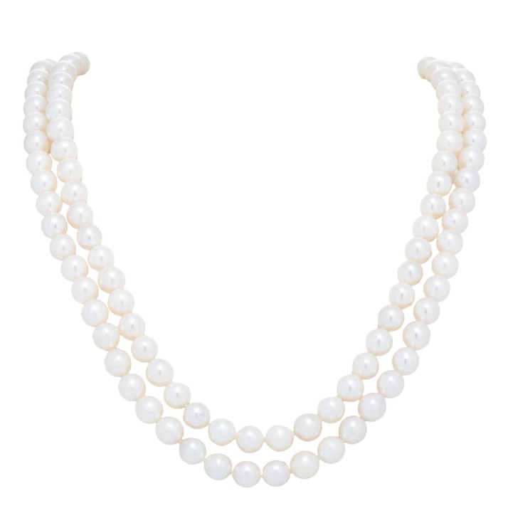 Lange Akoya Perlenkette, 