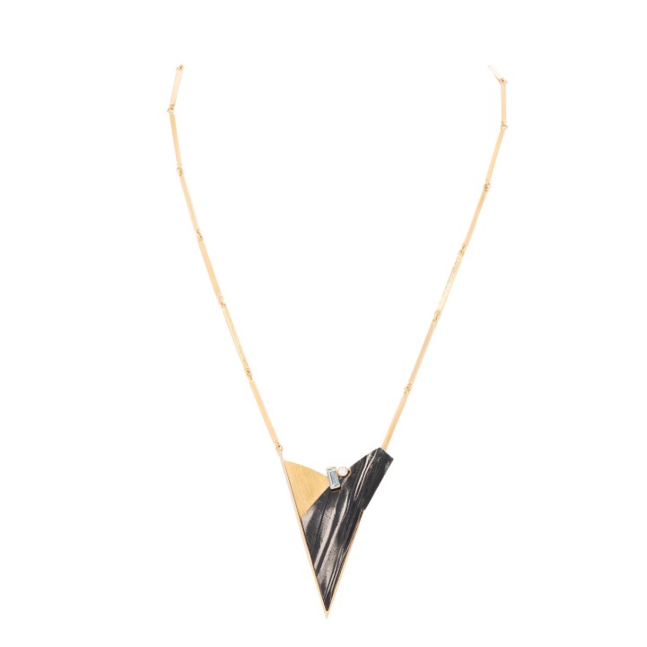 LAPPONIA Collier mit Aquamarin und Brillant 