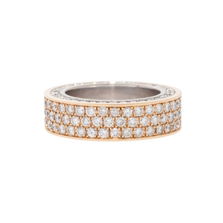 NOOR Ring mit 178 Brillanten zus. 3,92 ct (punz.),  