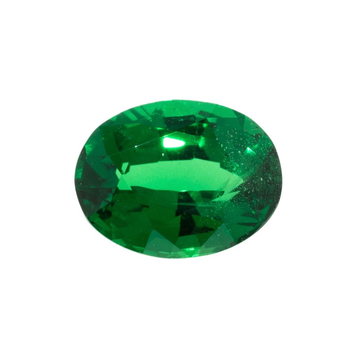 Loser natürlicher Tsavolith 1,56 ct, Ovalschliff.  