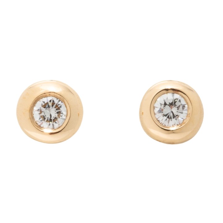 Paar Ohrstecker mit 2 Brillanten  