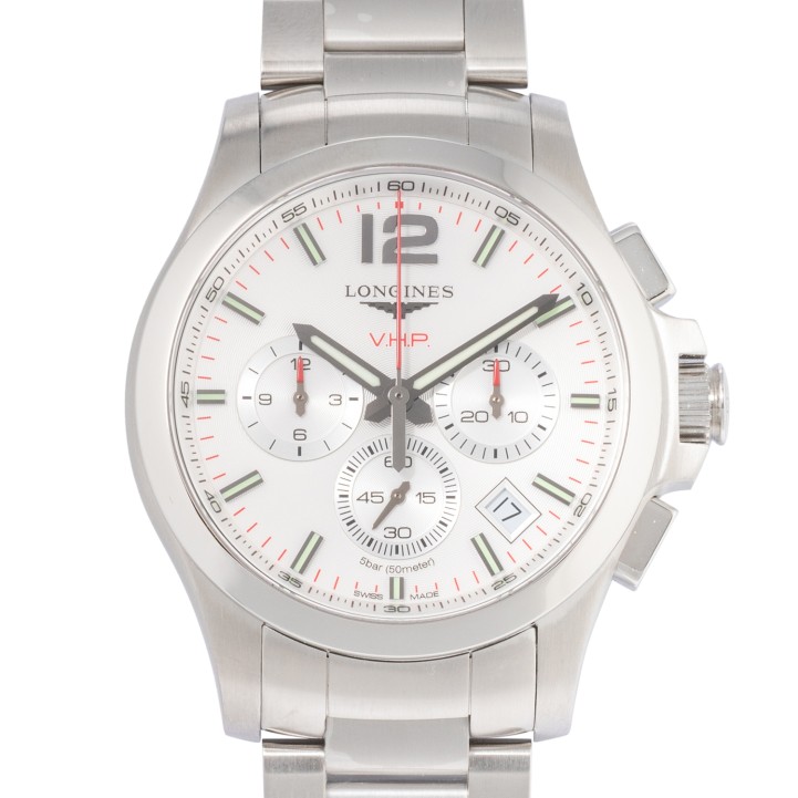LONGINES V.H.P. Chronograph Ref. L3.717.4 mit Box und Papieren.  