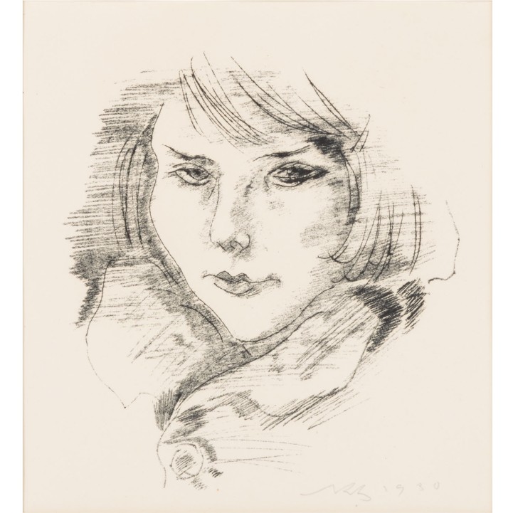 ZIEGLER, RICHARD (1891-1992) "Mädchen mit Bob" 1930 