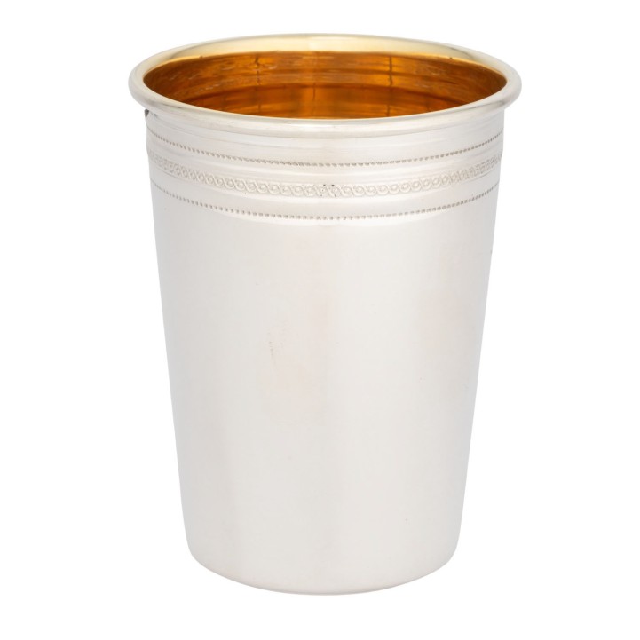 Becher mit feinem Dekor, 925 Silber, 