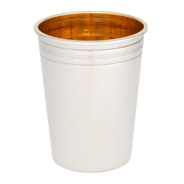 Becher mit feinem Dekor, 925 Silber, 