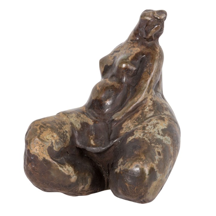 STEIN-BISSON, MARIANNE (auch Madame Bisson, geb. 1939), "Sitzende", 1990, 