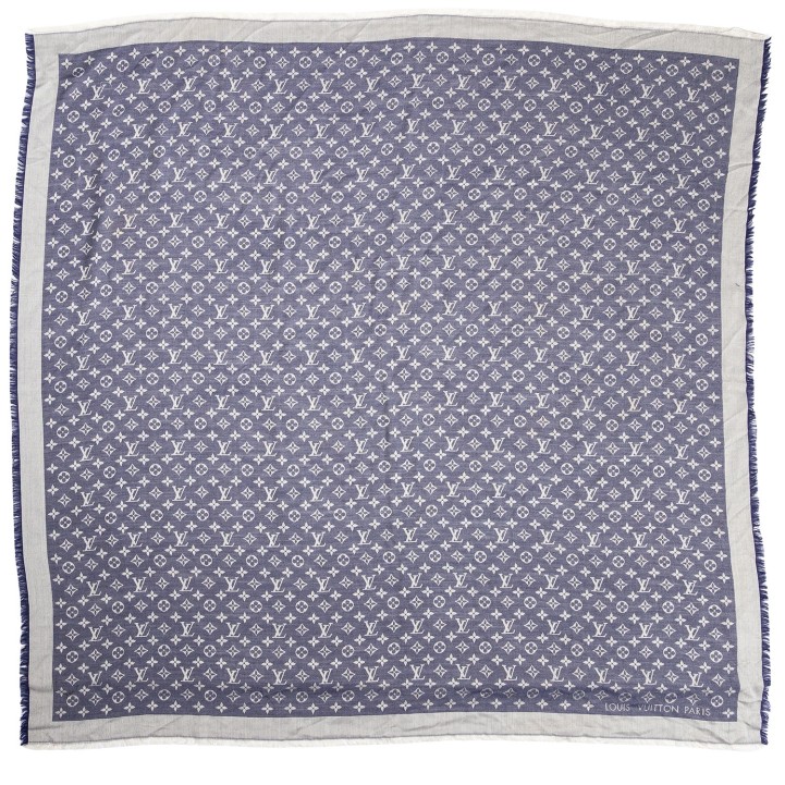 LOUIS VUITTON Tuch 'MONOGRAM DENIM', akt. NP.: 520,-€. 