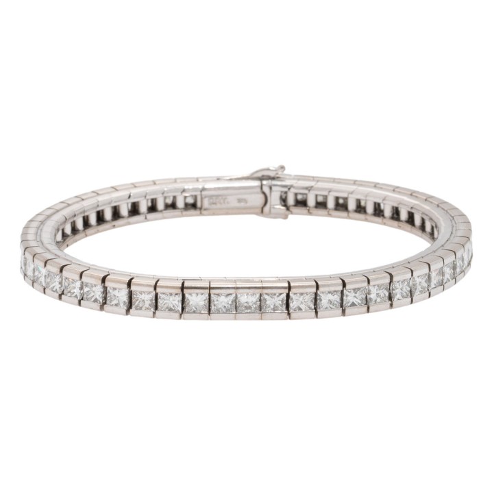 Tennisarmband mit 53 Diamanten zus. ca. 11,1 ct 