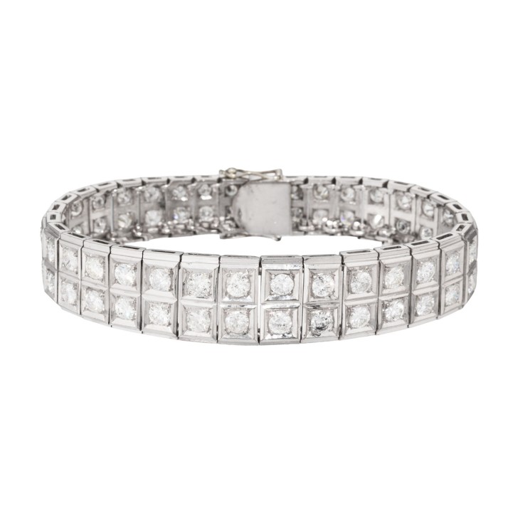 Armband mit Diamanten von zus. ca. 7 ct,  