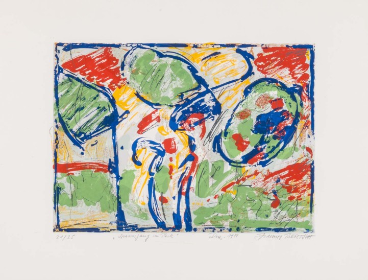 KÜNSTLER DES XX JAHRHUNDERTS  "Spaziergang im Park" 1988 