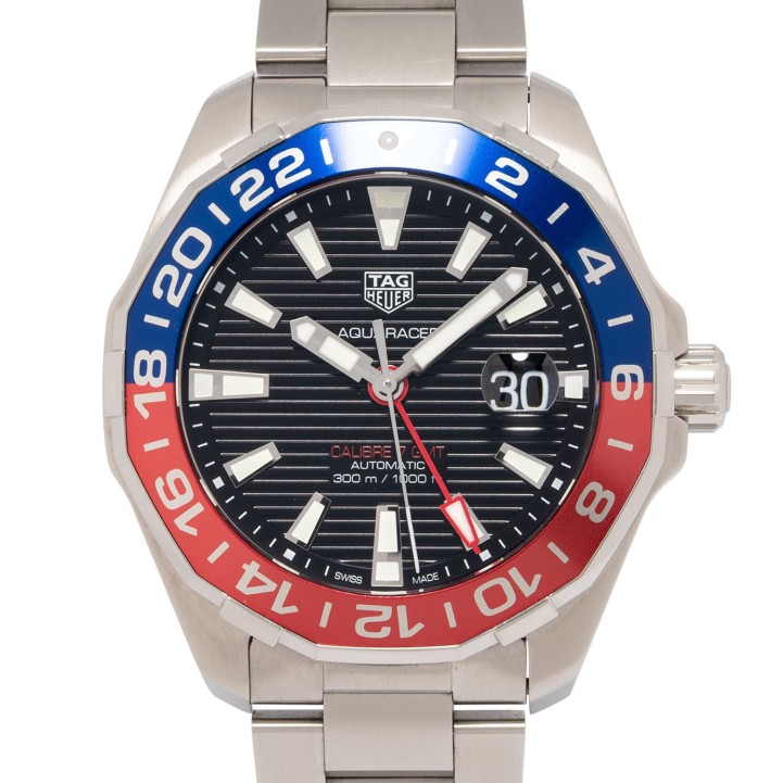 TAG HEUER Aquaracer 300M GMT Ref WAY201F Herrenuhr von 2020. Box und Papiere.  