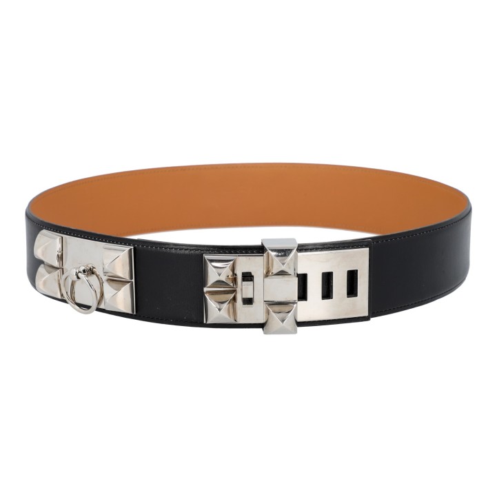 HERMÈS Gürtel 'COLLIER DE CHIEN', Länge 85cm. 
