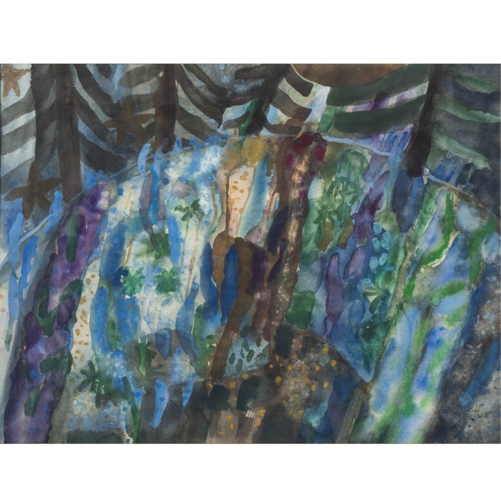FOERSTER, HEIDI (1932) 'Abstrakte Komposition' 1968 