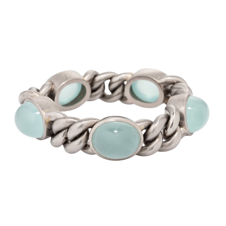 Armband mit Aquamarinen,  