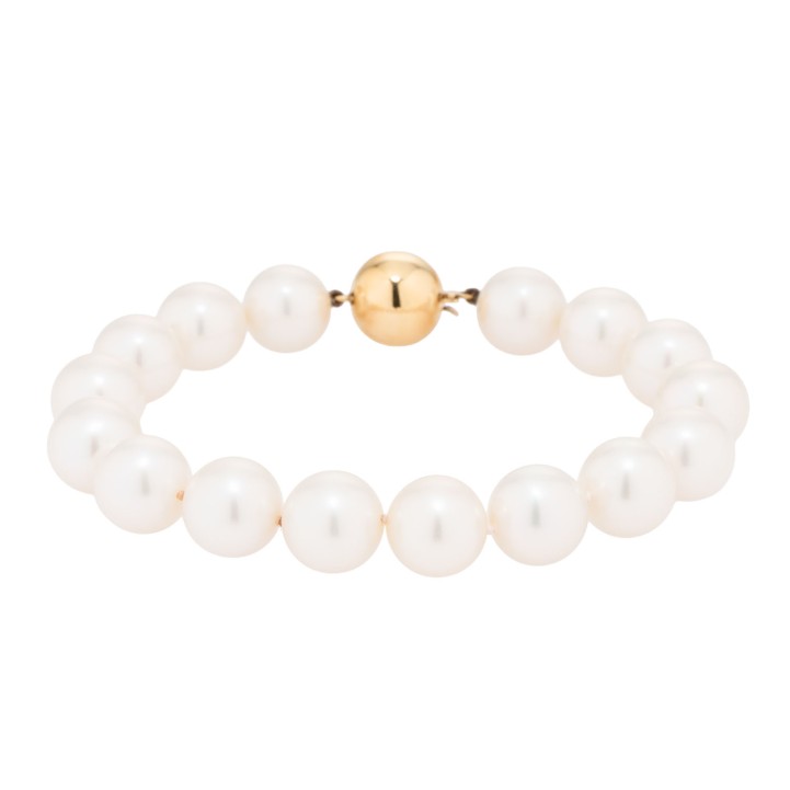 Südseeperlenarmband aus 16 feinen Perlen,  