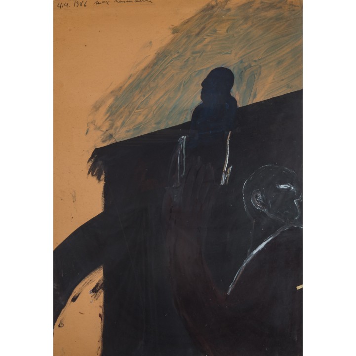 NEUMANN, MAX (geb. 1949), figürliche Komposition, 1986, 