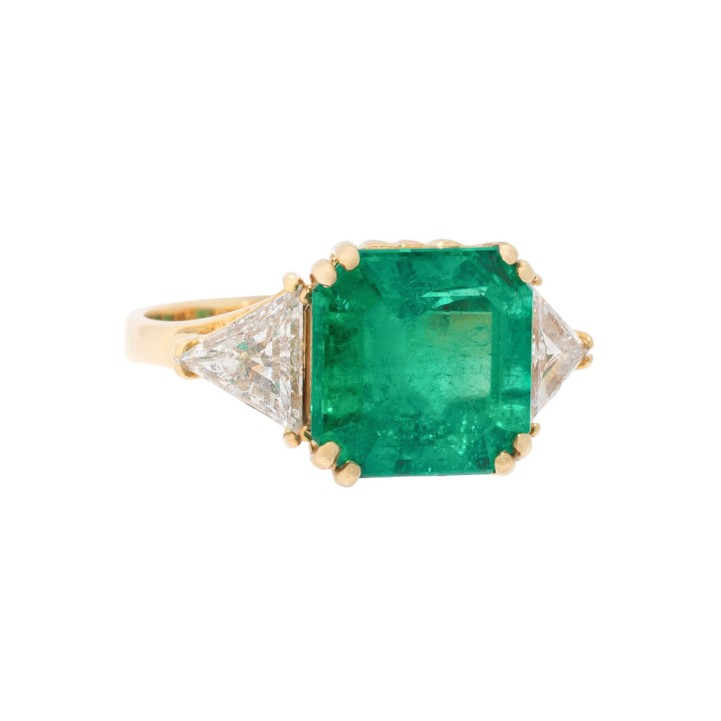 Ring mit Kolumbianischem Smaragd von 6,51 ct 