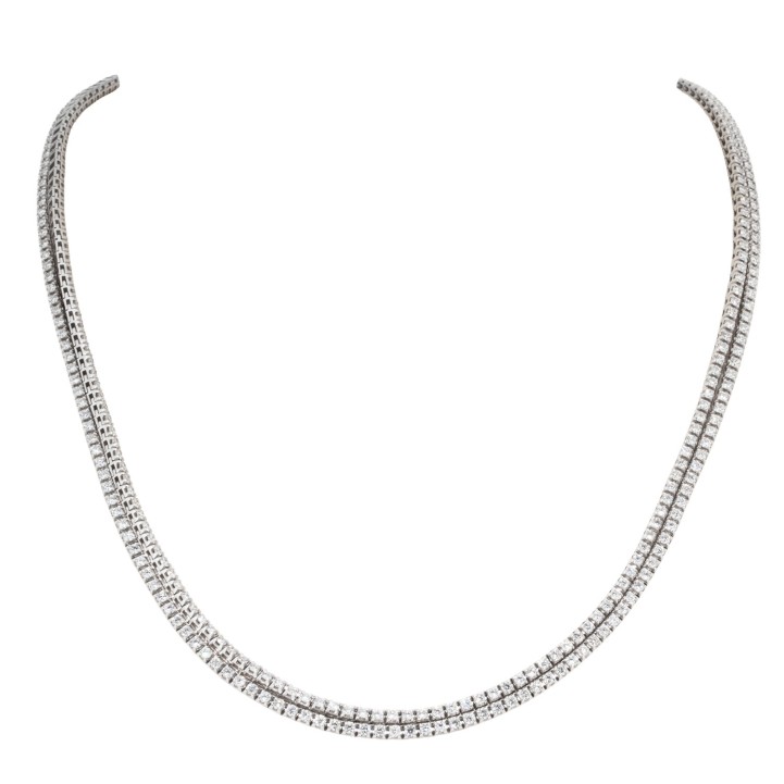 Collier mit 397 Brillanten von zus. 11,00 ct,  