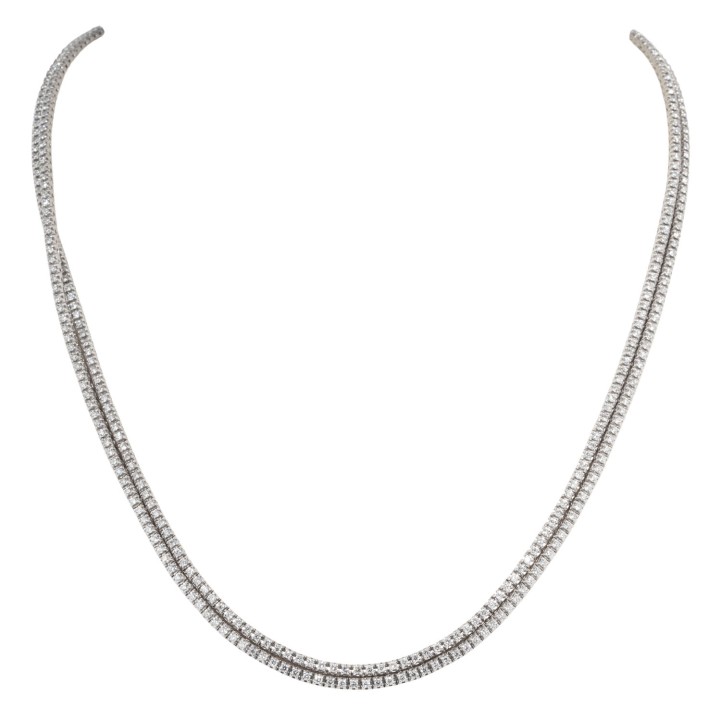 Collier mit 478 Brillanten von zus. 5,40 ct,  