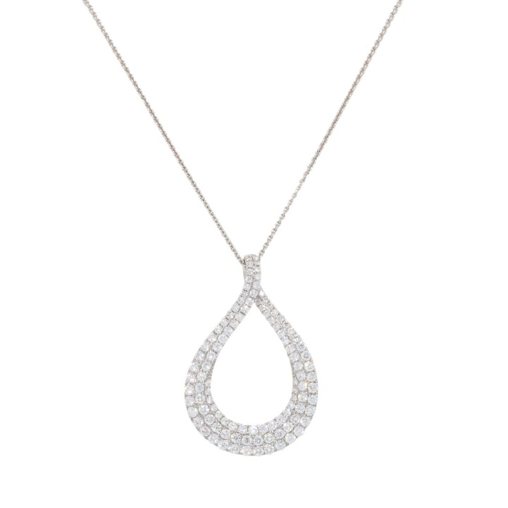 Anhänger mit 106 Brillanten von zus. 2,0ct,  