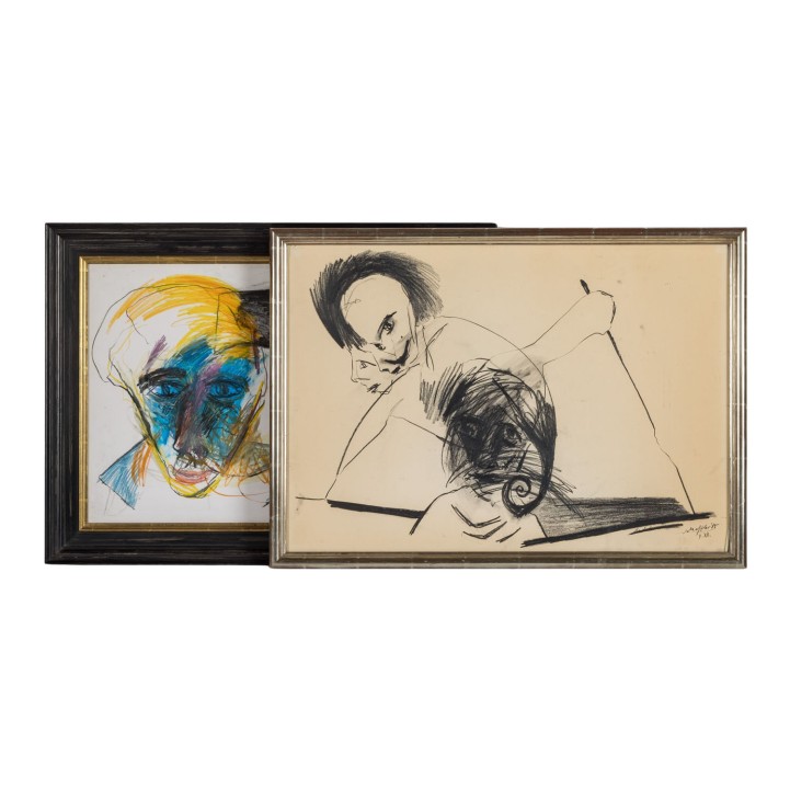 SCHAFFNER, MARCEL (1931-2012), 2 figürliche Kompositionen „Ohne Titel“, 