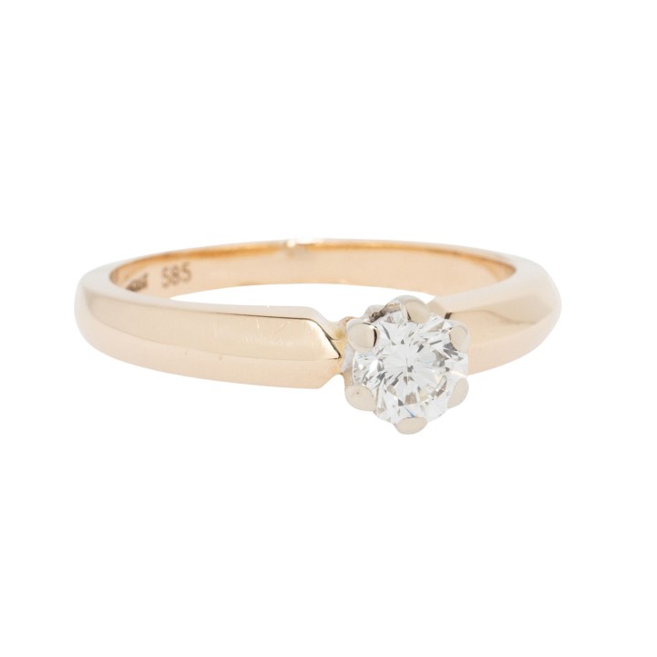 CHRIST Solitärring mit Brillant 0,40 ct. 