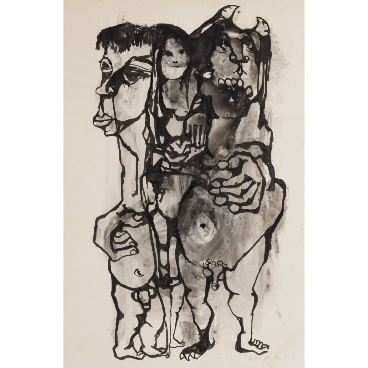 SAUTER, WERNER? (undeutlich signiert, 20. Jh.), Figurengruppe, 1972, 