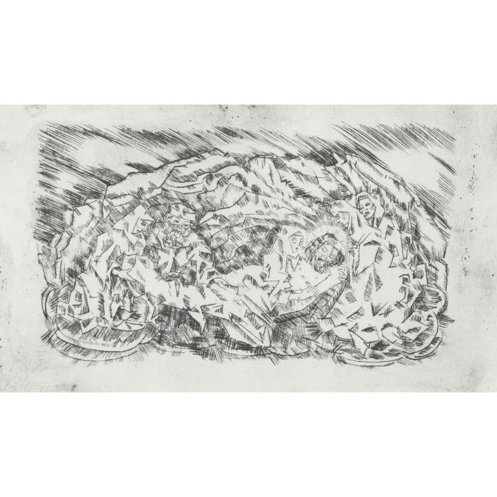 TAPPER, GEORG (1880-1957) Zugeschrieben, „religiöse Szene der Grablegung Christi“, 