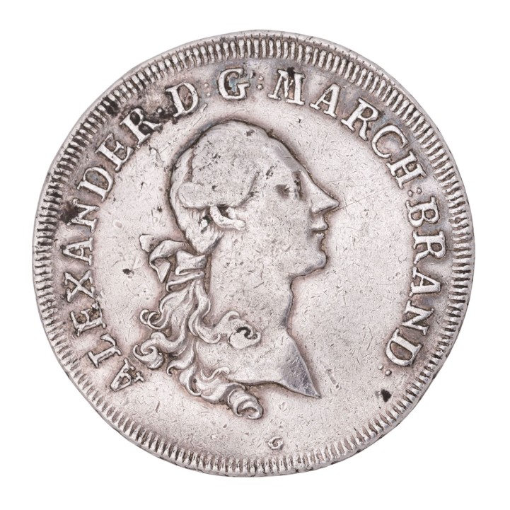 Brandenburg Ansbach - Konventionstaler Schwabach 1773/G 