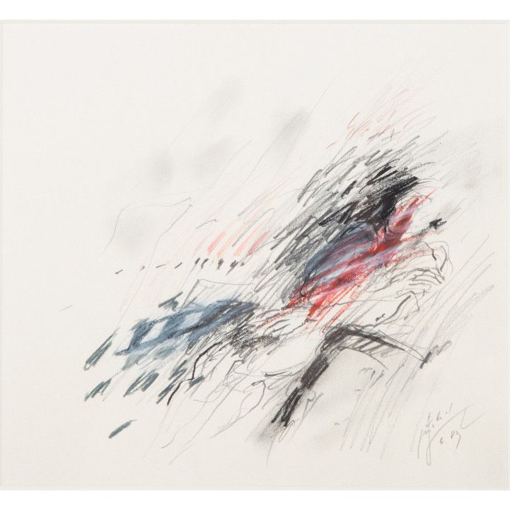 KÜNSTLER/IN DES 20./ 21. JH., „Abstrakte Komposition“, 1983, 